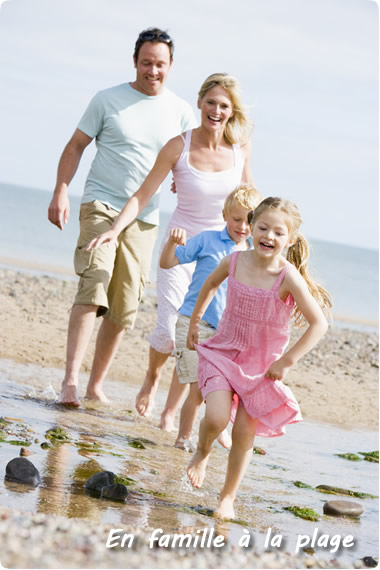 En Famille à  la plage