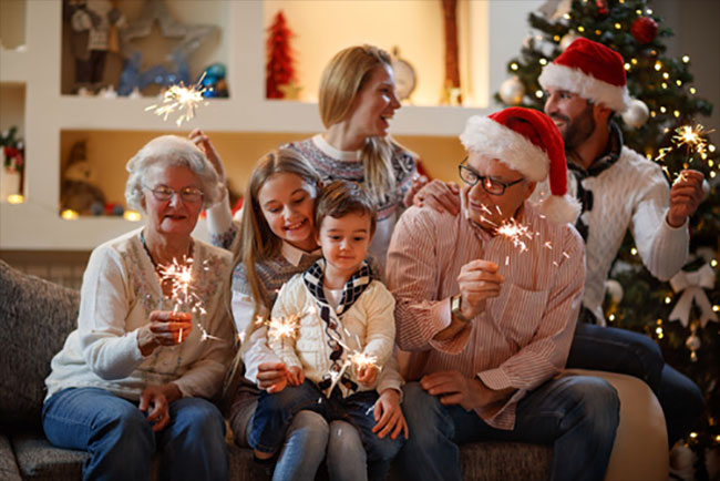 Se réunir en famille pour le réveillon et la nouvelle année